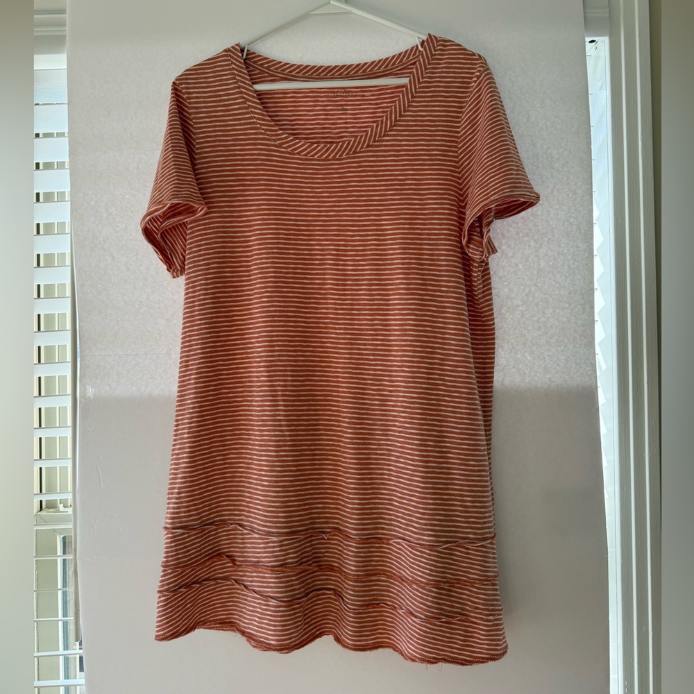 Striped Short Sleeve Dress